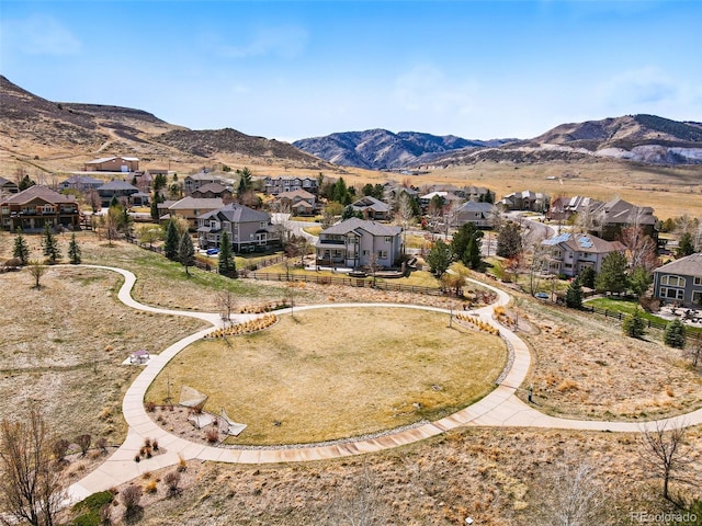 19423 W 52nd Dr, Golden, CO 80403 - bird's eye view with a mountain view and a residential view