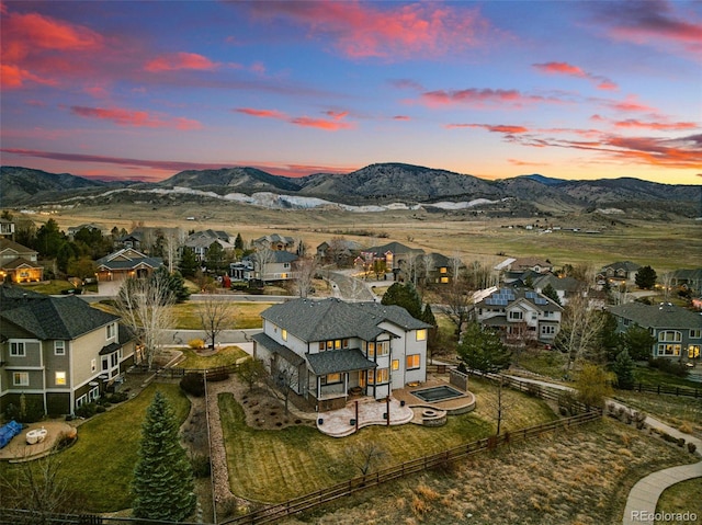 19423 W 52nd Dr, Golden, CO 80403 - birds eye view of property with a mountain view and a residential view