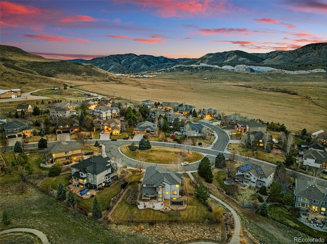 19423 W 52nd Dr, Golden, CO 80403 - drone / aerial view with a residential view and a mountain view