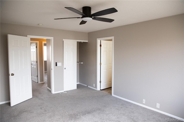 245 Homestead Way, Brighton, CO 80601 - unfurnished bedroom featuring carpet, a closet, and ceiling fan