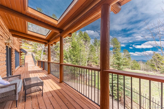 24 Pine Valley Rd, Evergreen, CO 80439 - view of wooden terrace