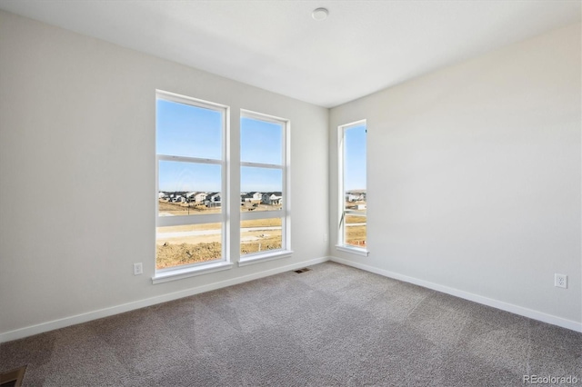 view of carpeted empty room