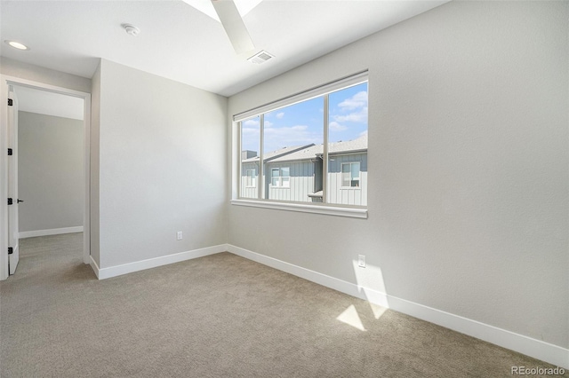 5018 S Prince Pl, Littleton, CO 80123 - spare room featuring carpet and a ceiling fan