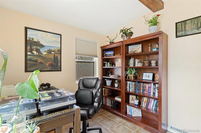 1318 S 25th St, Colorado Springs, CO 80904 - office space featuring light tile patterned flooring and lofted ceiling