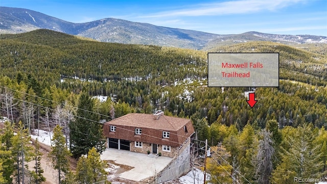 8451 London Ln, Conifer, CO 80433 - view of subject property with mountains