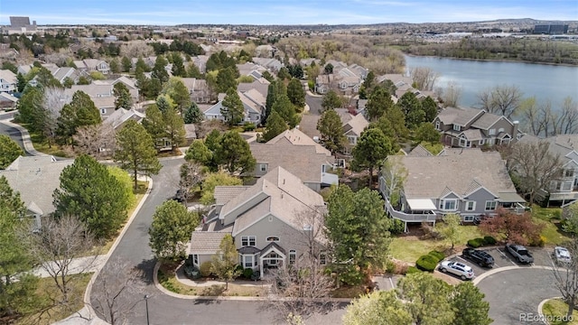 2032 W Nantucket Ct, Littleton, CO 80120 - aerial view of residential area with a large body of water