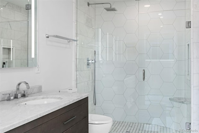 1700 Bassett St Unit 1014, Denver, CO 80202 - bathroom with vanity and a shower stall