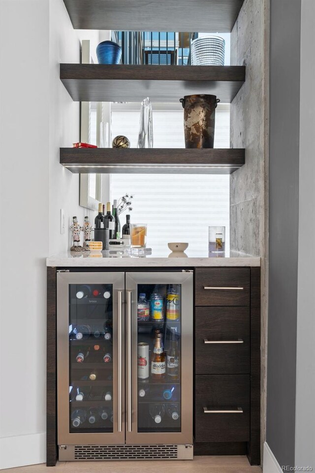 1700 Bassett St Unit 1014, Denver, CO 80202 - indoor dry bar featuring beverage cooler