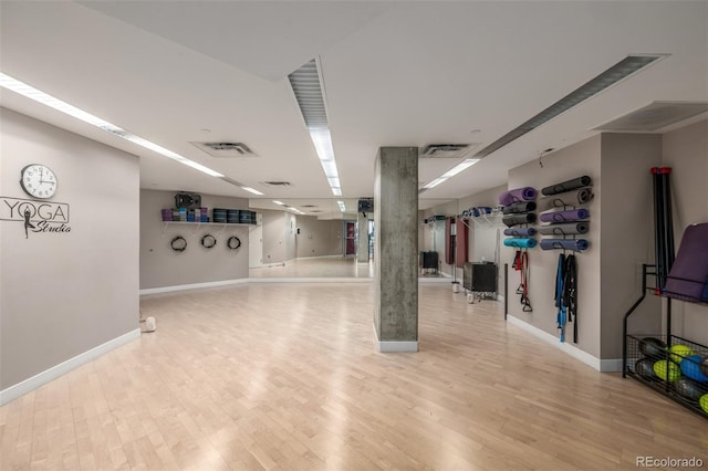 1700 Bassett St Unit 1014, Denver, CO 80202 - basement with wood finished floors and baseboards