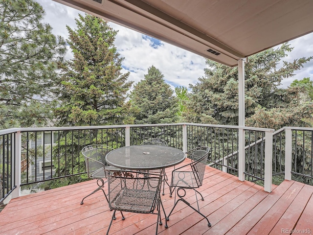 19098 E Ida Dr, Aurora, CO 80015 - view of wooden deck
