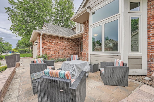 19098 E Ida Dr, Aurora, CO 80015 - view of patio / terrace with an outdoor living space