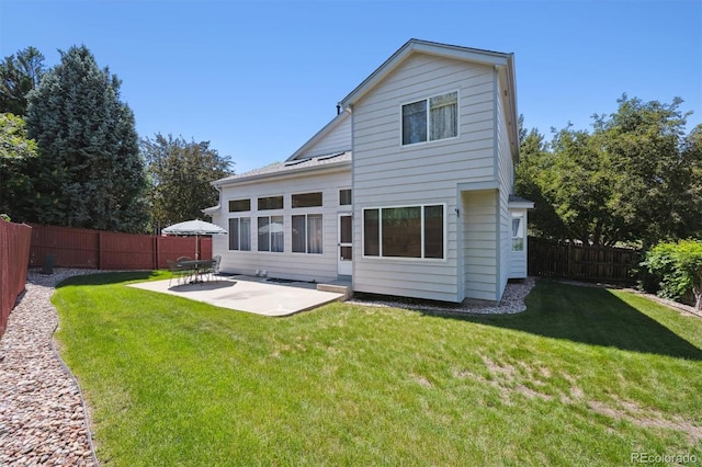 13362 Marion St, Thornton, CO 80241 - rear view of house featuring a patio area and a fenced backyard