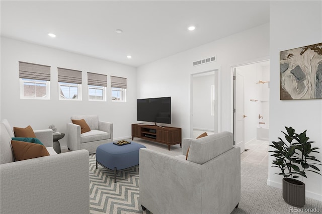 8863 Springsong Ln, Littleton, CO 80125 - living area with recessed lighting and carpet