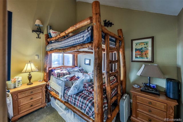 bedroom with carpet floors