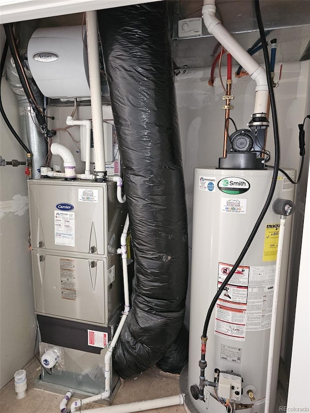 utilities with gas water heater