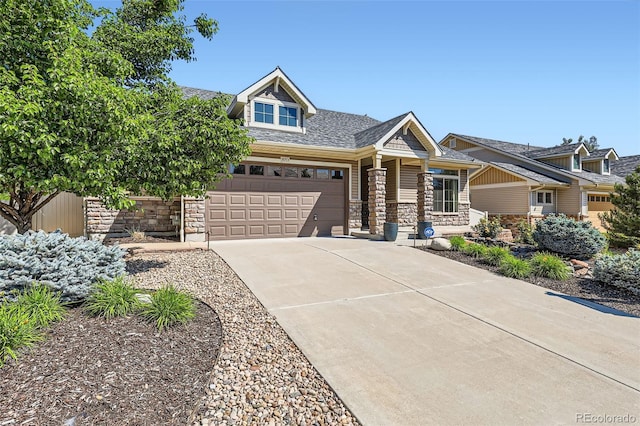 19753 E 54th Ave, Denver, CO 80249 - craftsman house with concrete driveway and stone siding