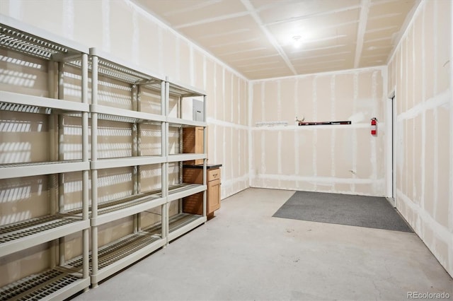 view of storage room