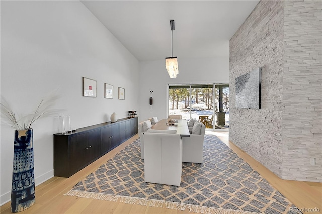 dining room featuring wood finished floors