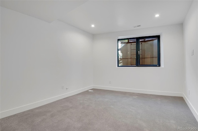 view of carpeted empty room