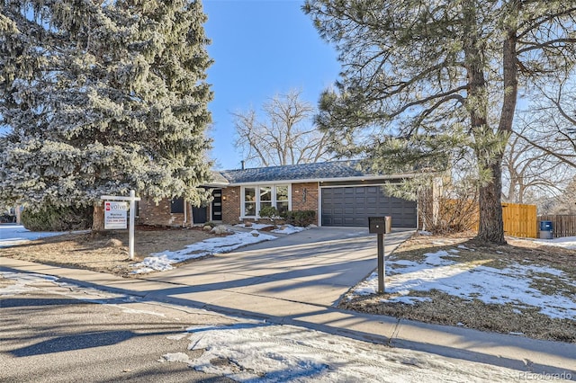 view of front of house featuring a garage