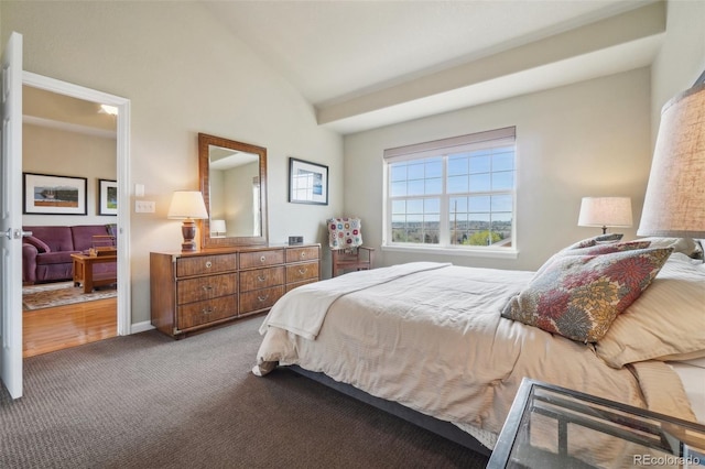 6701 W Yale Ave, Lakewood, CO 80227 - carpeted bedroom featuring vaulted ceiling