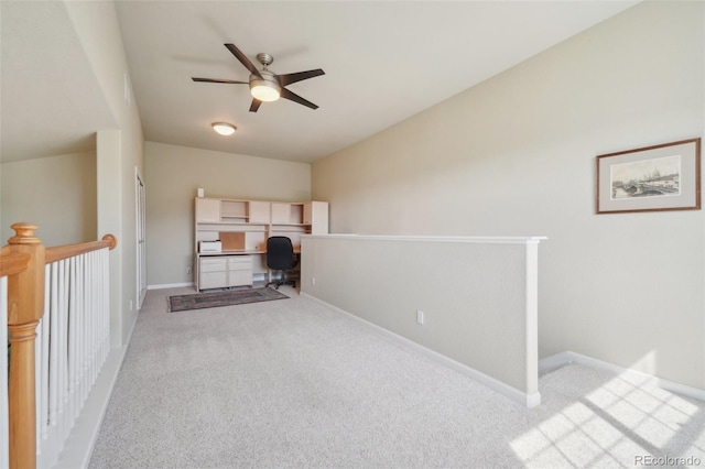 6701 W Yale Ave, Lakewood, CO 80227 - unfurnished office with ceiling fan, carpet, and baseboards