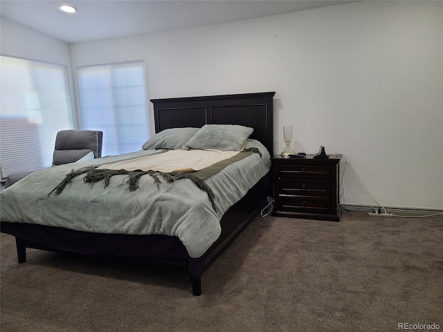 bedroom with carpet floors