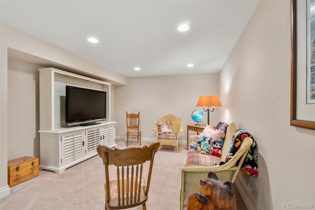10 Oakmont Ln, Littleton, CO 80127 - living area with recessed lighting and light colored carpet