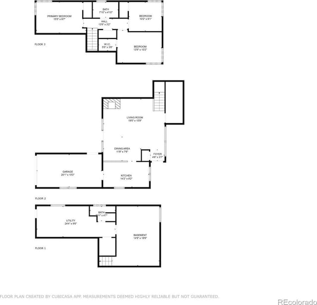 1497 S Garfield St, Denver, CO 80210 - view of floor plan / room layout