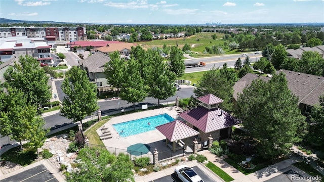 birds eye view of property