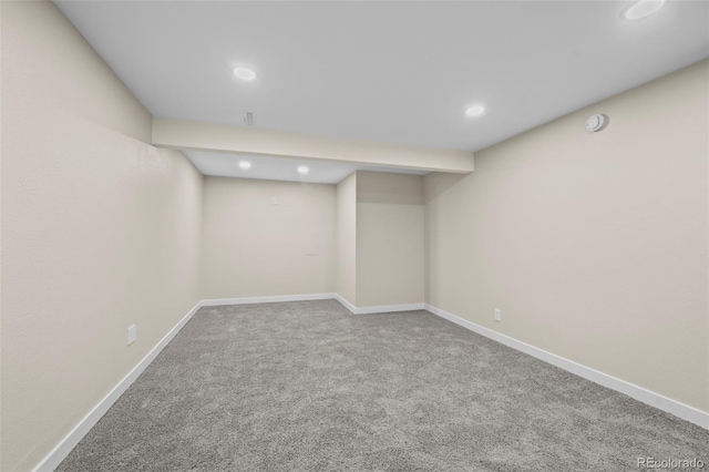 13025 E Bethany Pl, Aurora, CO 80014 - finished basement featuring carpet flooring and recessed lighting