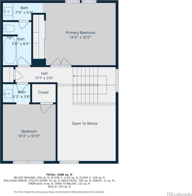 13025 E Bethany Pl, Aurora, CO 80014 - view of home floor plan
