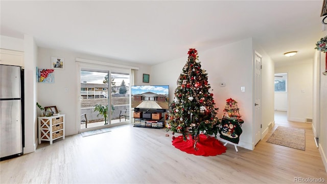 interior space featuring light hardwood / wood-style floors