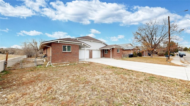 ranch-style home with a garage