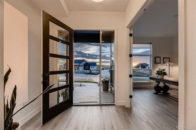 8868 Geyser Peak Way, Parker, CO 80138 - entrance foyer with wood finished floors