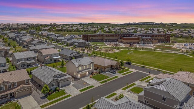 16268 Mount Silverheels Way, Broomfield, CO 80023 - aerial view at dusk of a residential view