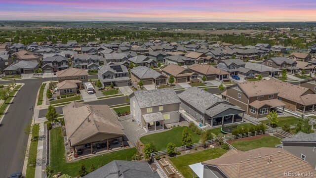 16268 Mount Silverheels Way, Broomfield, CO 80023 - aerial overview of property's location featuring nearby suburban area