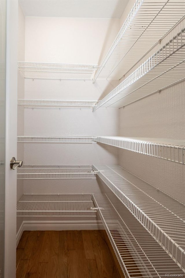 view of storage area