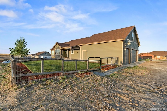 exterior space featuring a yard