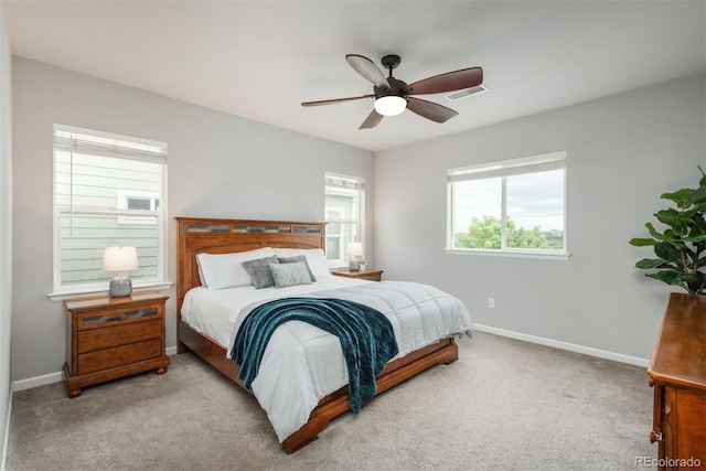 4025 Trail Stone Cir, Castle Rock, CO 80108 - carpeted bedroom with baseboards and ceiling fan