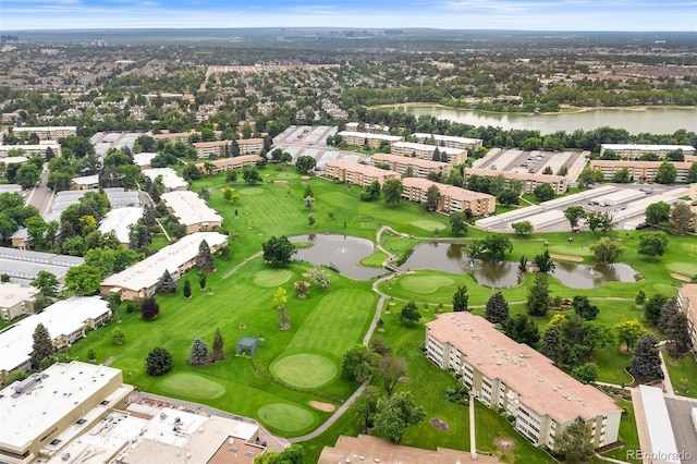 695 S Alton Way Unit 9C, Denver, CO 80247 - aerial view of a large body of water and a golf course