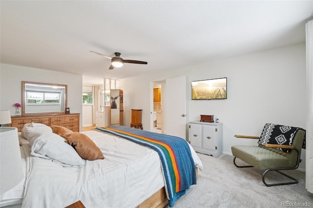 841 Beech St, Golden, CO 80401 - carpeted bedroom with ceiling fan