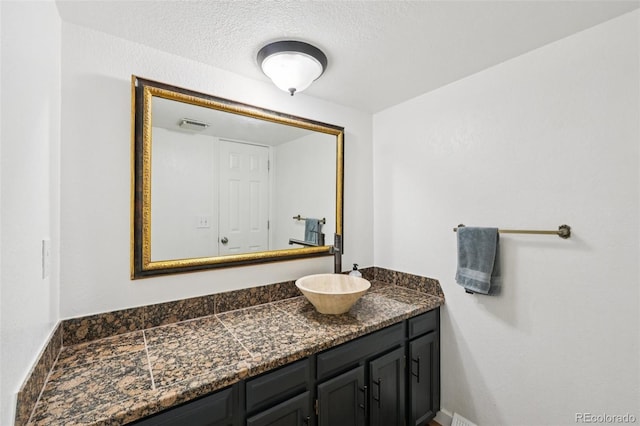 841 Beech St, Golden, CO 80401 - bathroom featuring vanity and a textured ceiling