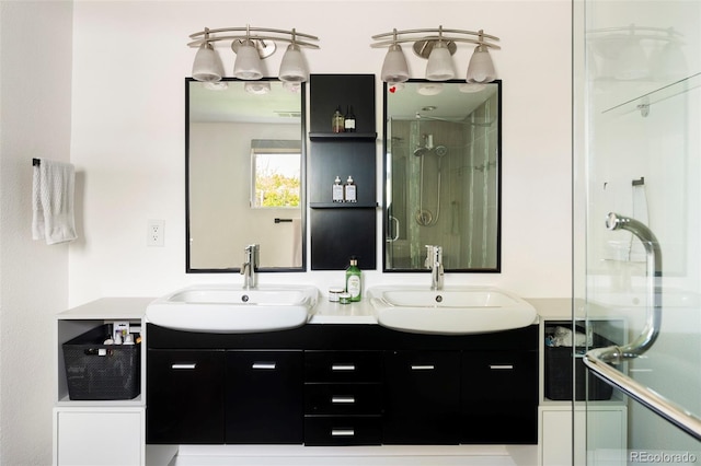 401 S Ivy St, Denver, CO 80224 - full bath with a stall shower and double vanity