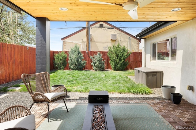401 S Ivy St, Denver, CO 80224 - view of patio / terrace with a ceiling fan