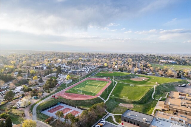 birds eye view of property