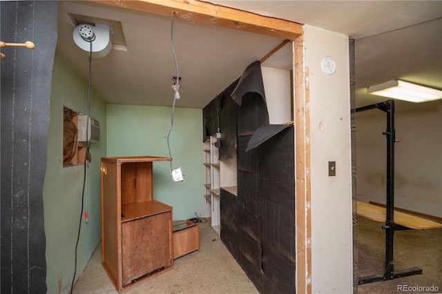 interior space with a wall unit AC