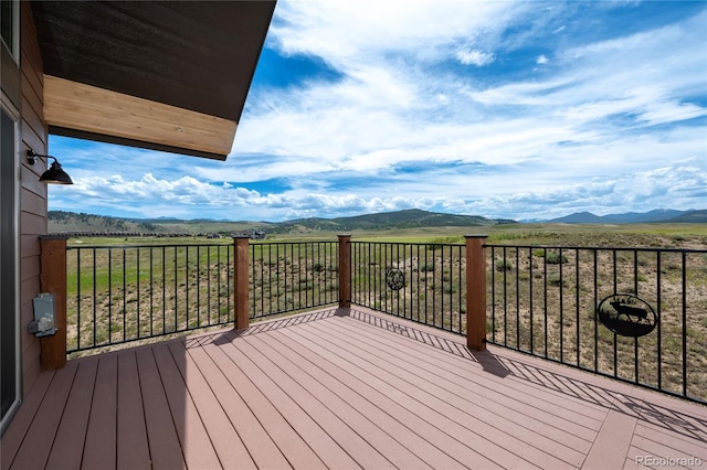 251 Grand Elk Way, Granby, CO 80446 - wooden deck with a mountain view and a view of rural / pastoral area