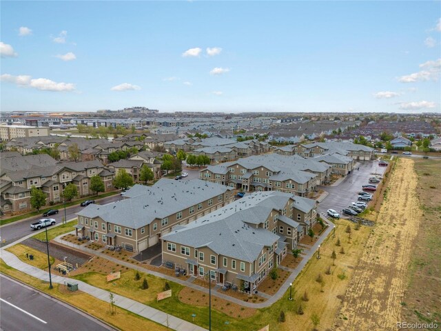aerial perspective of suburban area