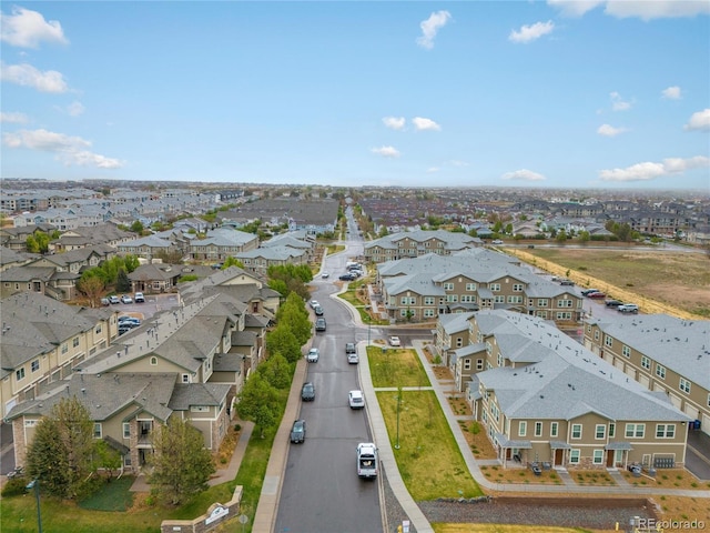 aerial overview of property's location featuring nearby suburban area